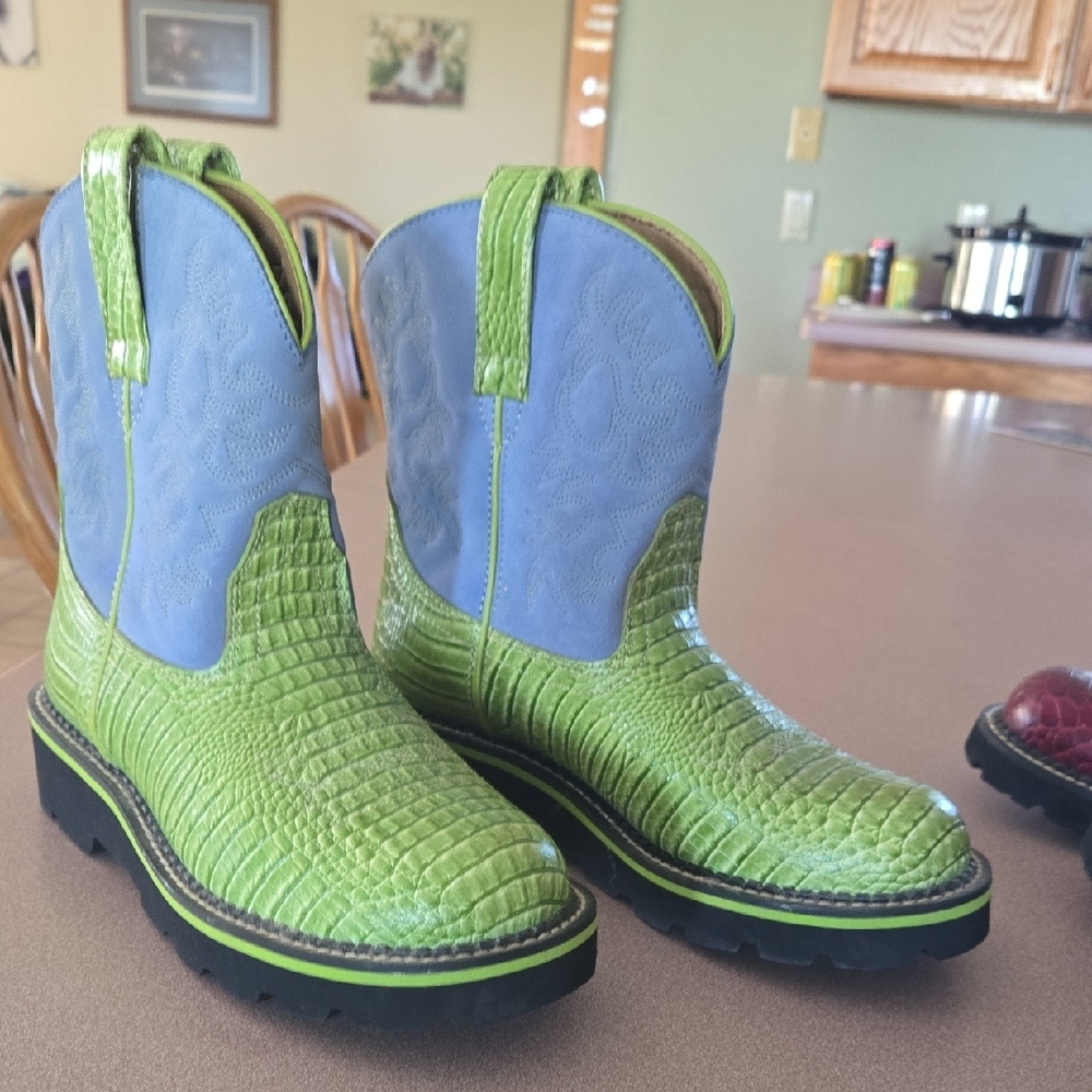 Ariat Green and Blue Women's Boots